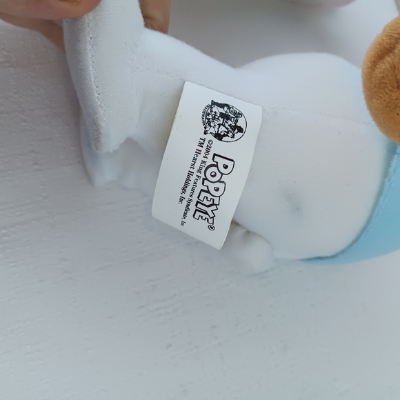 Popeye's Popeye An Wimpy As Bunny Rabbit plush 12" basket w hamburger plush 2004 - Picture 9 of 15